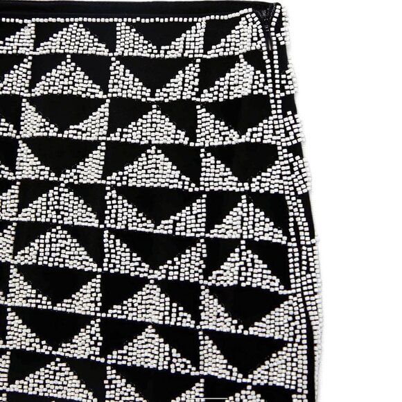 NEW ZARA Embellished Beaded Mini Skirt, Size S - Picture 9 of 16